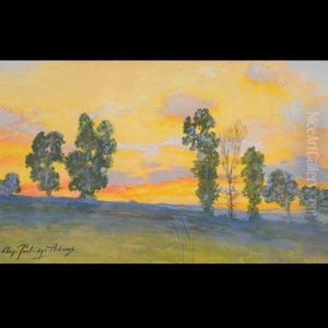 Approaching Evening, Edge Of Clear Creek Valley by Charles Partridge Adams