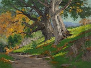 California Autumn (oak & Sycamores) by Charles Partridge Adams