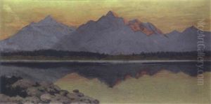 The Tetons And Mount Moran by Charles Partridge Adams