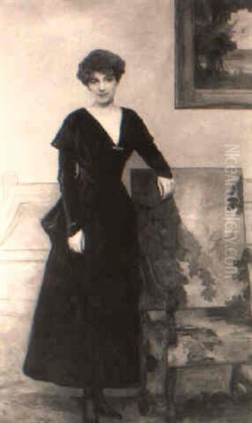 Bildnis Einer Dame In Schwarzem Kleid - view 1