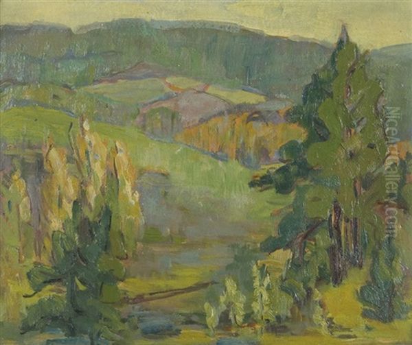 Laurentian Landscape, Autumn - view 1