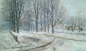 Feather Street, Suffield, Connecticut by Willis A. Adams