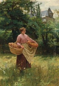 Girl With Loaves Of Bread Girl With Loaves Of Bread