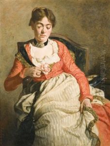 Girl With A Rose by Sophie Von Adelung