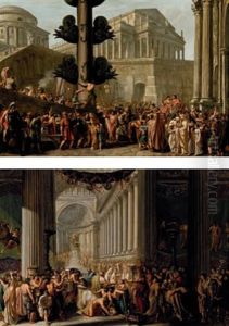 Trionfo Di Un Cesare (+ Sacrificio A Giove; 2 Works) by Luigi Ademollo