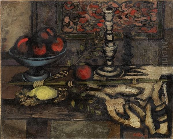 Still Life With Fruit And Candlestick - view 1