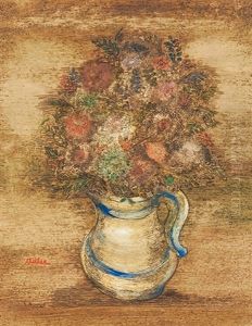 Vase With Flowers by Jankel Adler