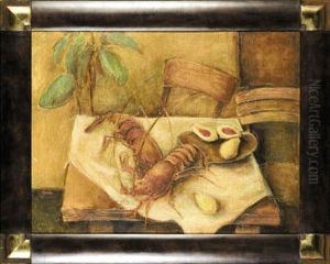 Stil Life With Lobsters by Jankel Adler