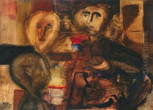 Figures Near A Table Figures Near A Table