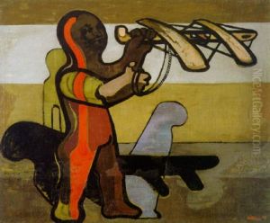 Kind Mit Katapult by Jankel Adler