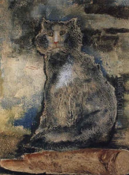 Sitzende Katze - view 1