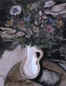 Flowers And Birds by Jankel Adler