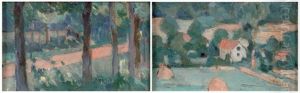 Route De Rambouillet-montfort, L'amaury Et Le Vieux Moulin Vollette (2 Works)