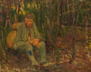 Le Mendiant Du Luxembourg by Jules Adler