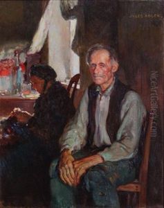 Portrait Of A Seated Man by Jules Adler