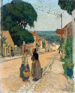 Women On A Path by Jules Adler