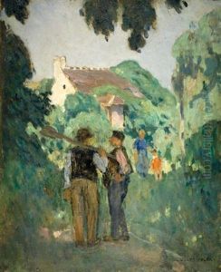 Two Figures In A Landscape Two Figures In A Landscape
