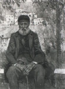 Le Vieux Pecheur by Jules Adler