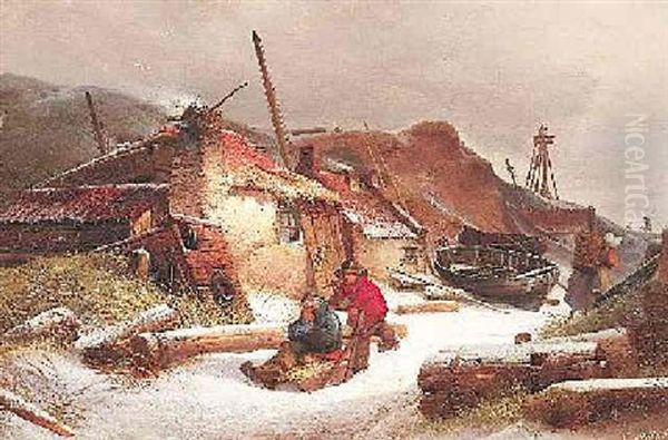 Wintertag In Einem Hollandischen Kustendorf - view 1