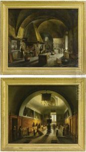 Interni Della Certosa Di Padula by Vincenzo Abbati