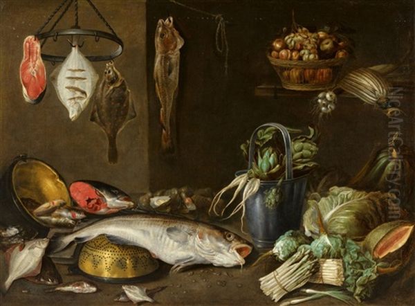 Still Life With Fish And Vegetables - view 1