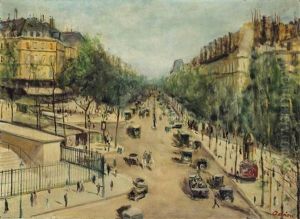 Boulevard A Paris by Lucien Adrion