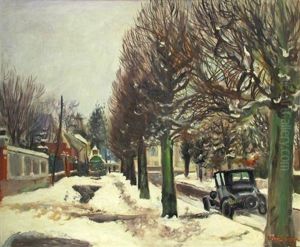 Street Under Snow by Lucien Adrion