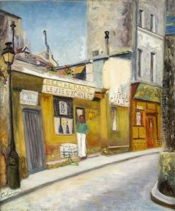 Pariser Strassenszene by Lucien Adrion