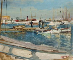 Port De Cannes by Lucien Adrion