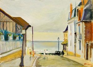 Badeort (deauville) by Lucien Adrion