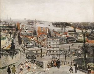 Le Marathon,1924 by Lucien Adrion