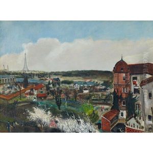 Backyards And City Gardens At Paris by Lucien Adrion