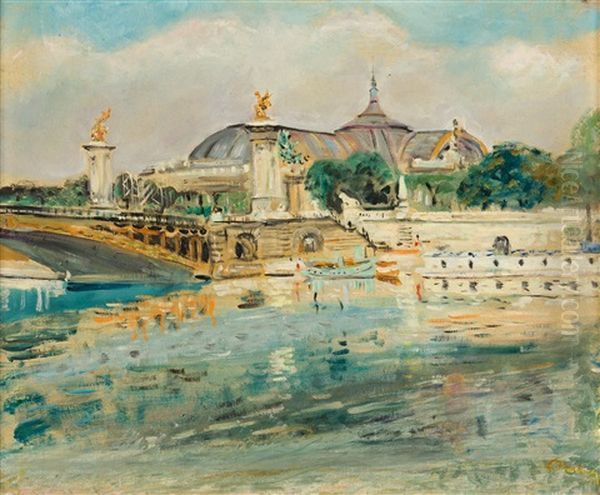 Paris, Le Grand Palais Et Le Pont Alexandre Iii - view 1