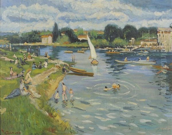 Baigneurs Sur Les Bords De Marne - view 1