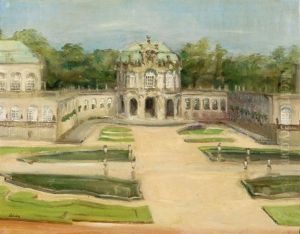 Blick Auf Den Wallpavillon Im Dresdner Zwinger