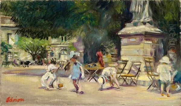 Spielende Kinder Im Jardin Du Luxembourg - view 1