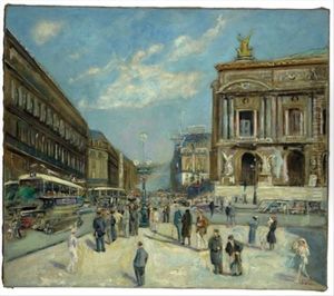 Paris - Place De L'opera by Lucien Adrion