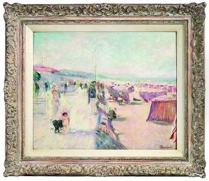 Sudfranzosische Strandpromenade by Lucien Adrion