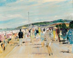 Deauville - Les Planches by Lucien Adrion