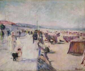 Sommertag Am Strand by Lucien Adrion