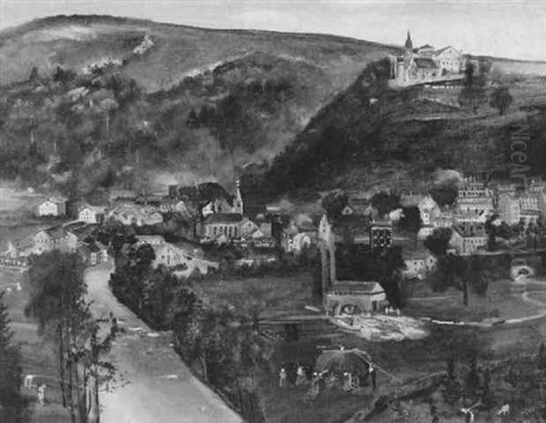 Landschaft Mit Burberg Und Sagemuhle - view 1