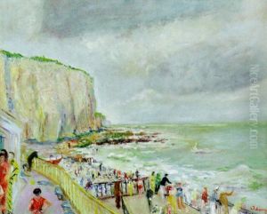 Les Falaises, Deauville by Lucien Adrion