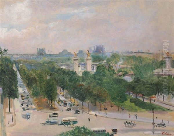 Paris, Le Pont Alexandre Iii - view 1