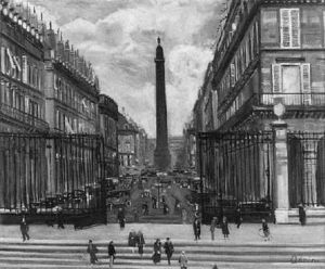 Groses Saulenmonument Auf Einem Platz Groses Saulenmonument Auf Einem Platz