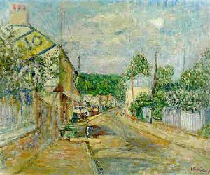 La Route De Village by Lucien Adrion