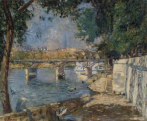 Le Pont Des Arts by Lucien Adrion
