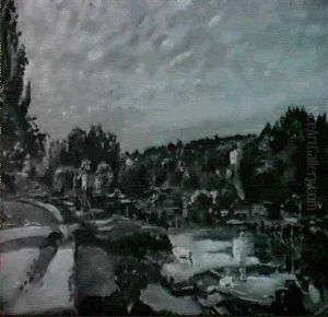 Road By A River by Lucien Adrion