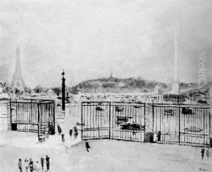 La Place De La Concorde by Lucien Adrion
