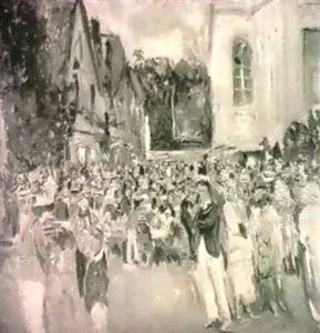 La Cremaillere A Deauville by Lucien Adrion