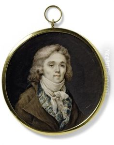 A Young Gentleman, In Brown Coat by Etienne-Louis Advinent